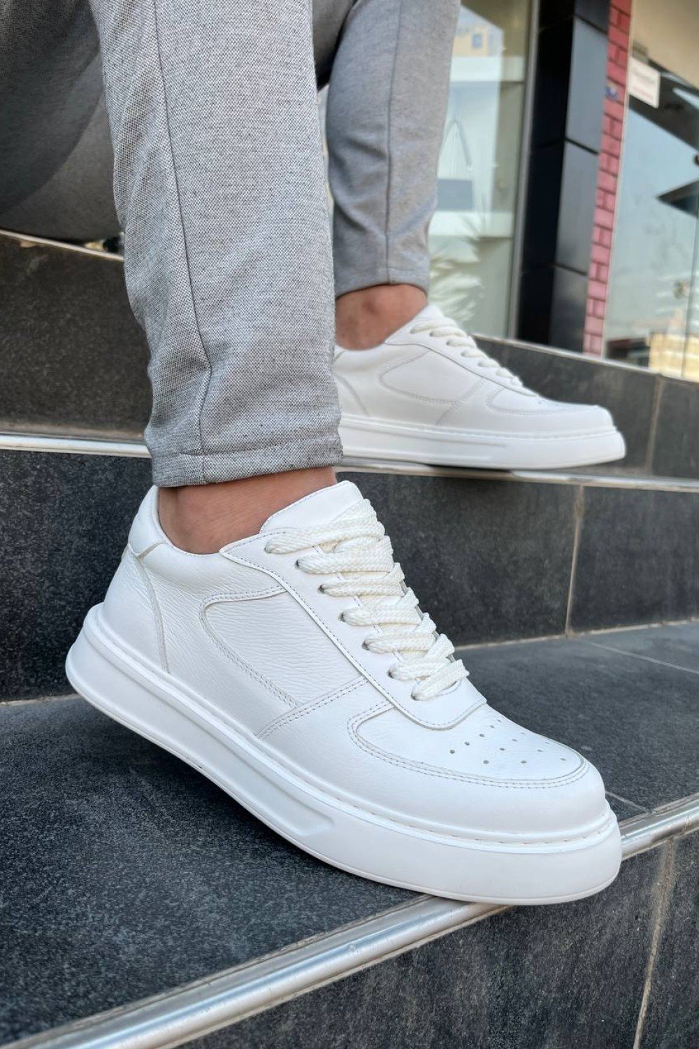 KB-DX8 Kuback Beyaz Deri Günlük Erkek Ayakkabı KB-DX8 Kuback Beyaz Deri Günlük Erkek Ayakkabı