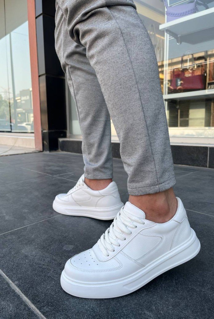 KB-DX8 Kuback Beyaz Deri Günlük Erkek Ayakkabı