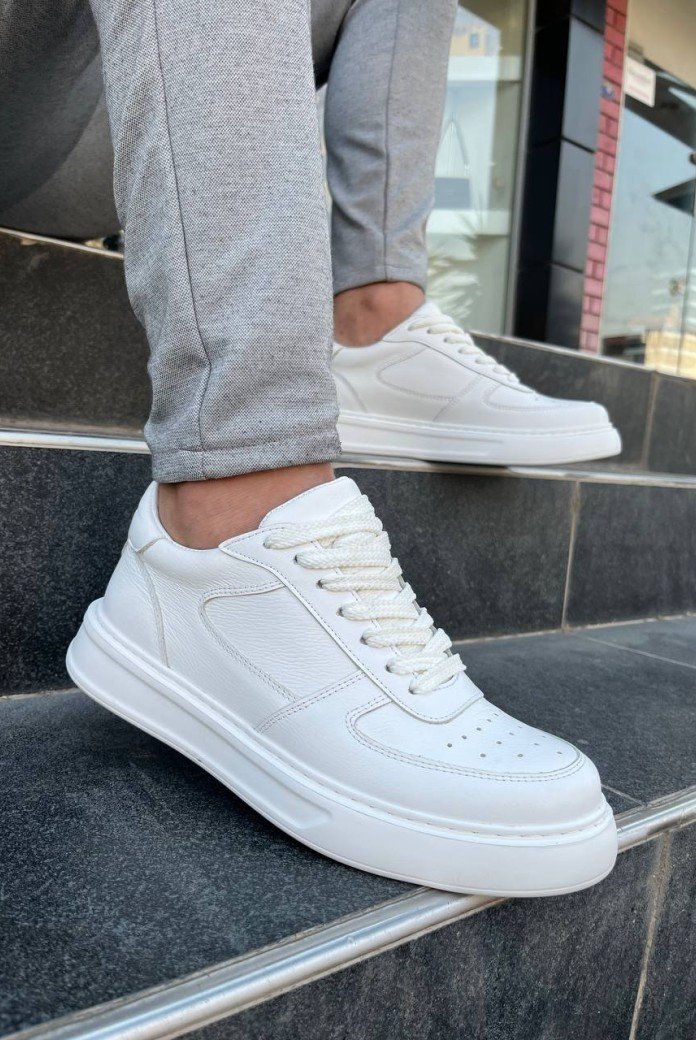 KB-DX8 Kuback Beyaz Deri Günlük Erkek Ayakkabı