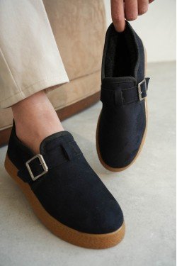 KB-KX1 Kuback Lacivert Kahve Taban Kürklü Günlük Erkek Ayakkabı