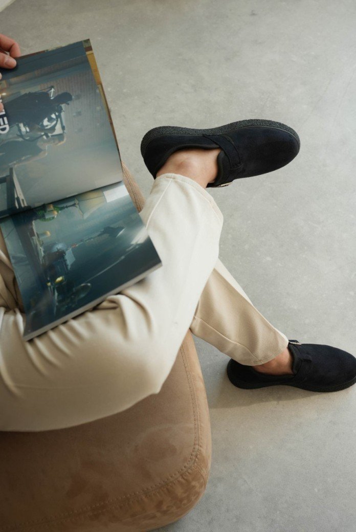 KB-KX1 Kuback Lacivert Kürklü Günlük Erkek Ayakkabı