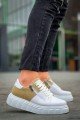 KB-X155 Kuback Beyaz Cilt Bej Süet Detaylı Beyaz Yüksek Taban Günlük Spor Ayakkabı KB-X155 Kuback Beyaz Cilt Bej Süet Detaylı Beyaz Yüksek Taban Günlük Spor Ayakkabı