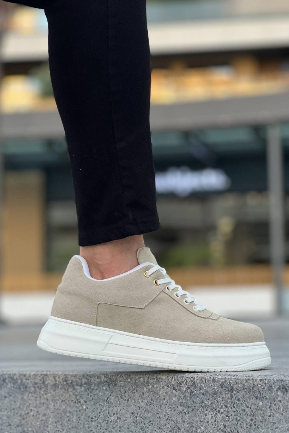 KB-X20 Kuback Bej Süet  Günlük Erkek Ayakkabı