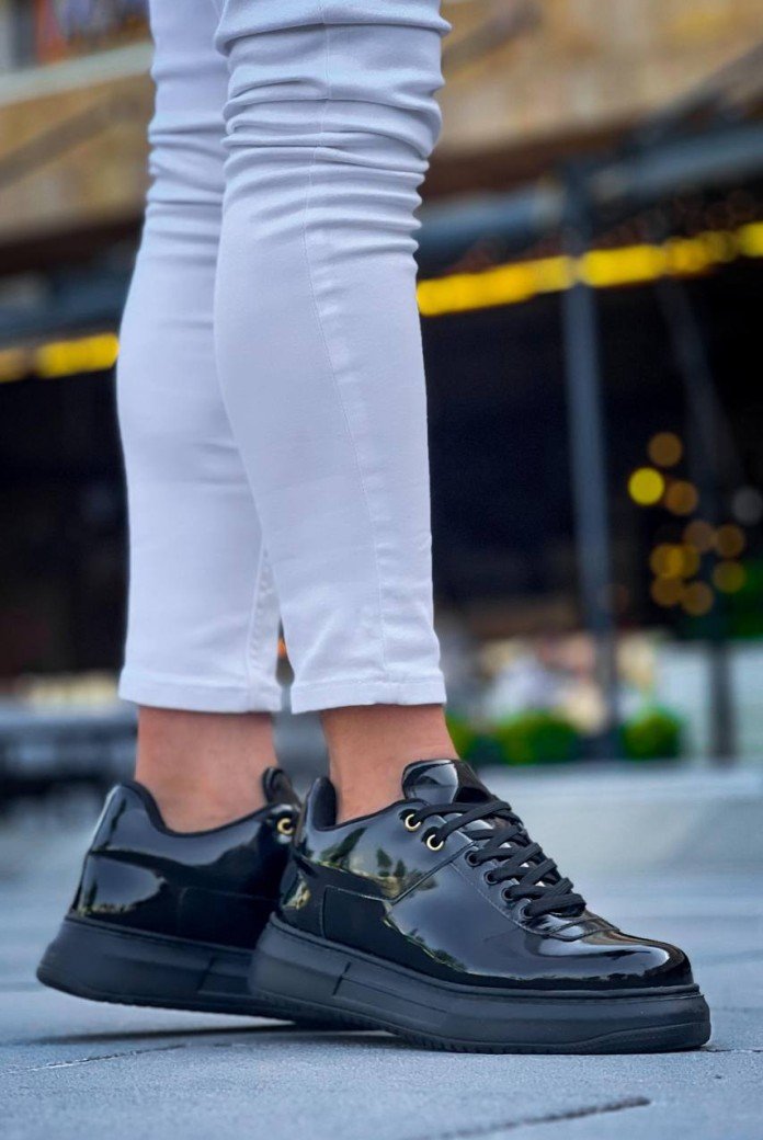 KB-X20 Kuback Kömür Rugan  Günlük Erkek Ayakkabı