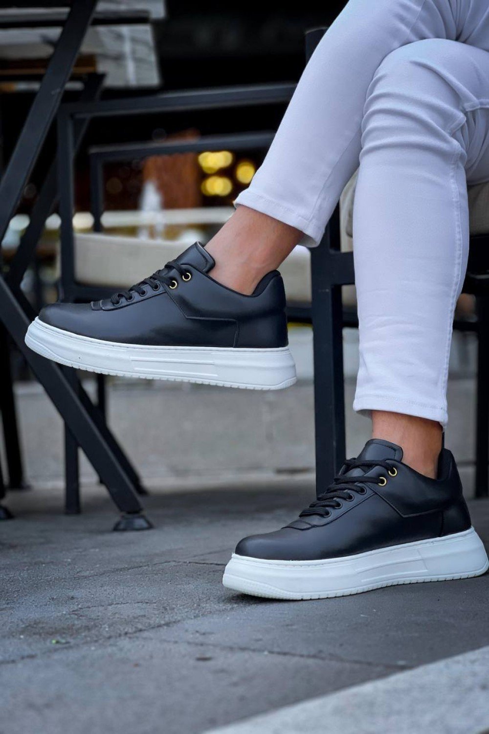 KB-X20 Kuback Siyah Cilt  Günlük Erkek Ayakkabı