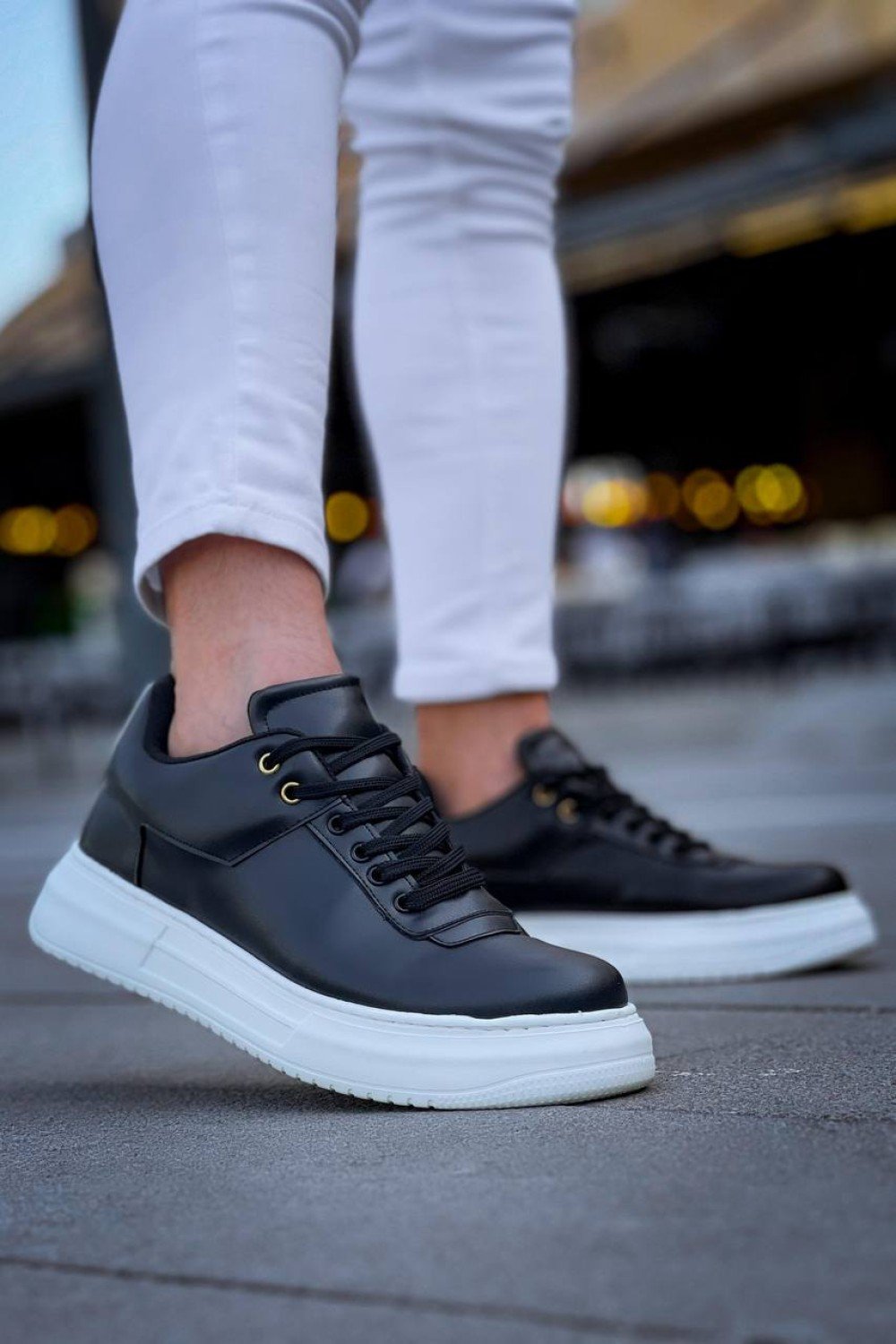 KB-X20 Kuback Siyah Cilt  Günlük Erkek Ayakkabı