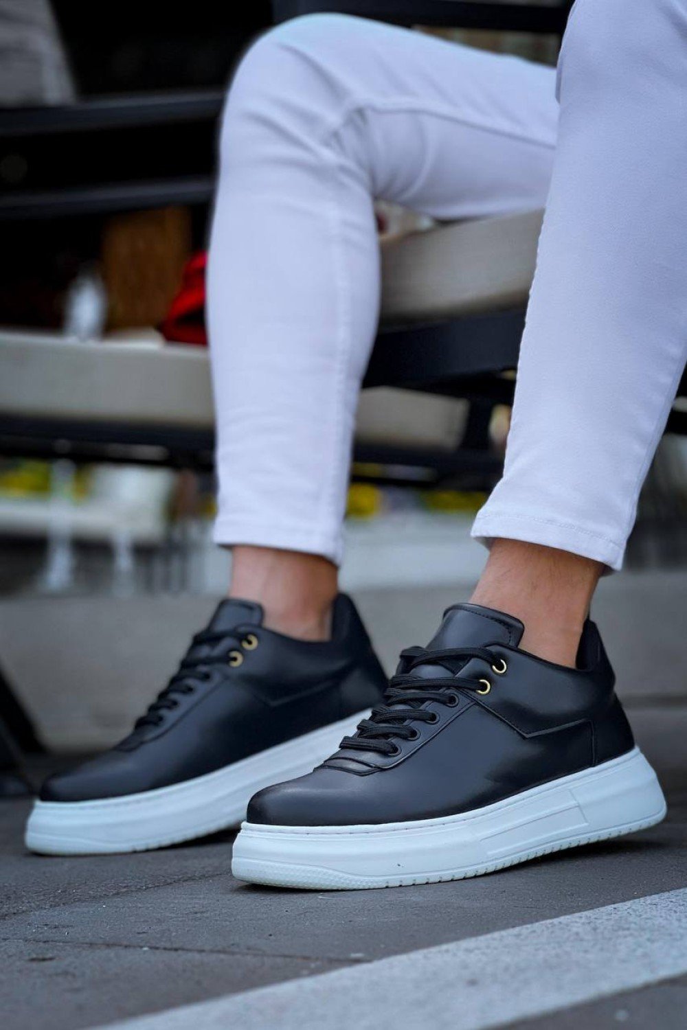 KB-X20 Kuback Siyah Cilt  Günlük Erkek Ayakkabı