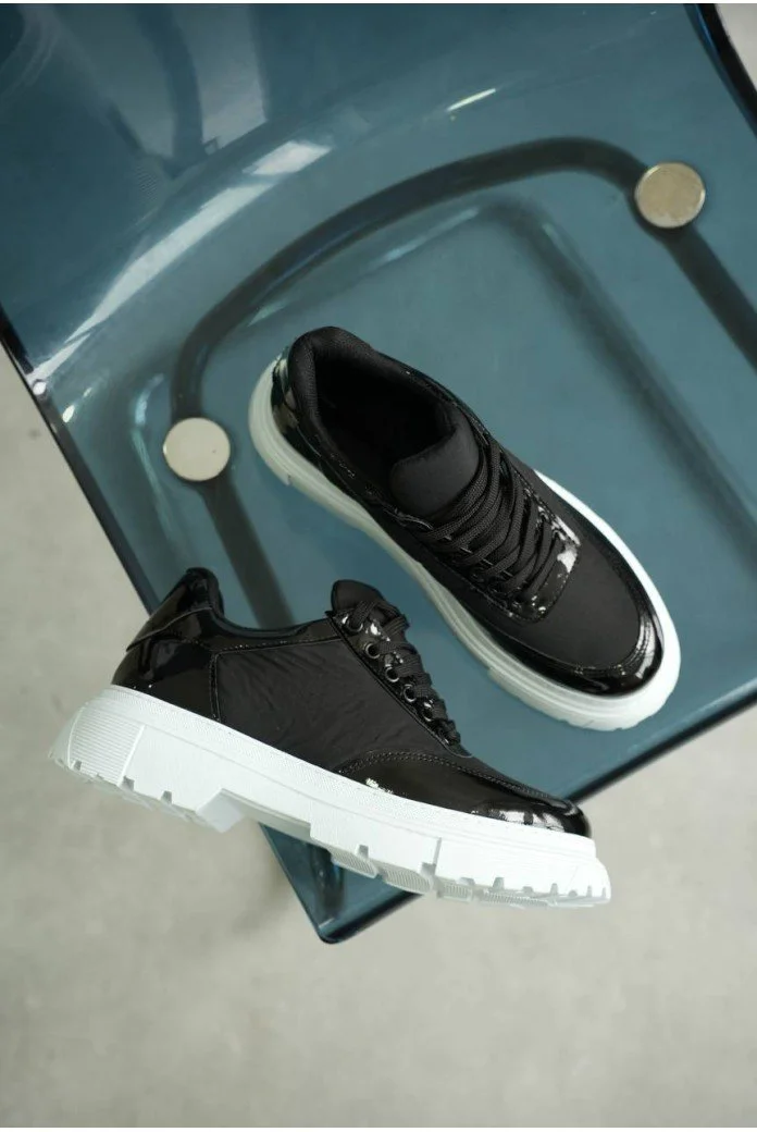 KB-X201 Kuback Siyah Rugan Paraşüt Günlük Erkek Ayakkabı