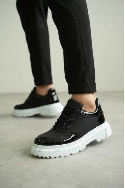 KB-X201 Kuback Siyah Rugan Paraşüt Günlük Erkek Ayakkabı