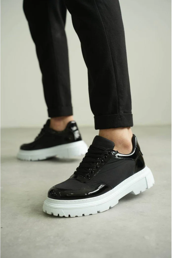 KB-X201 Kuback Siyah Rugan Paraşüt Günlük Erkek Ayakkabı