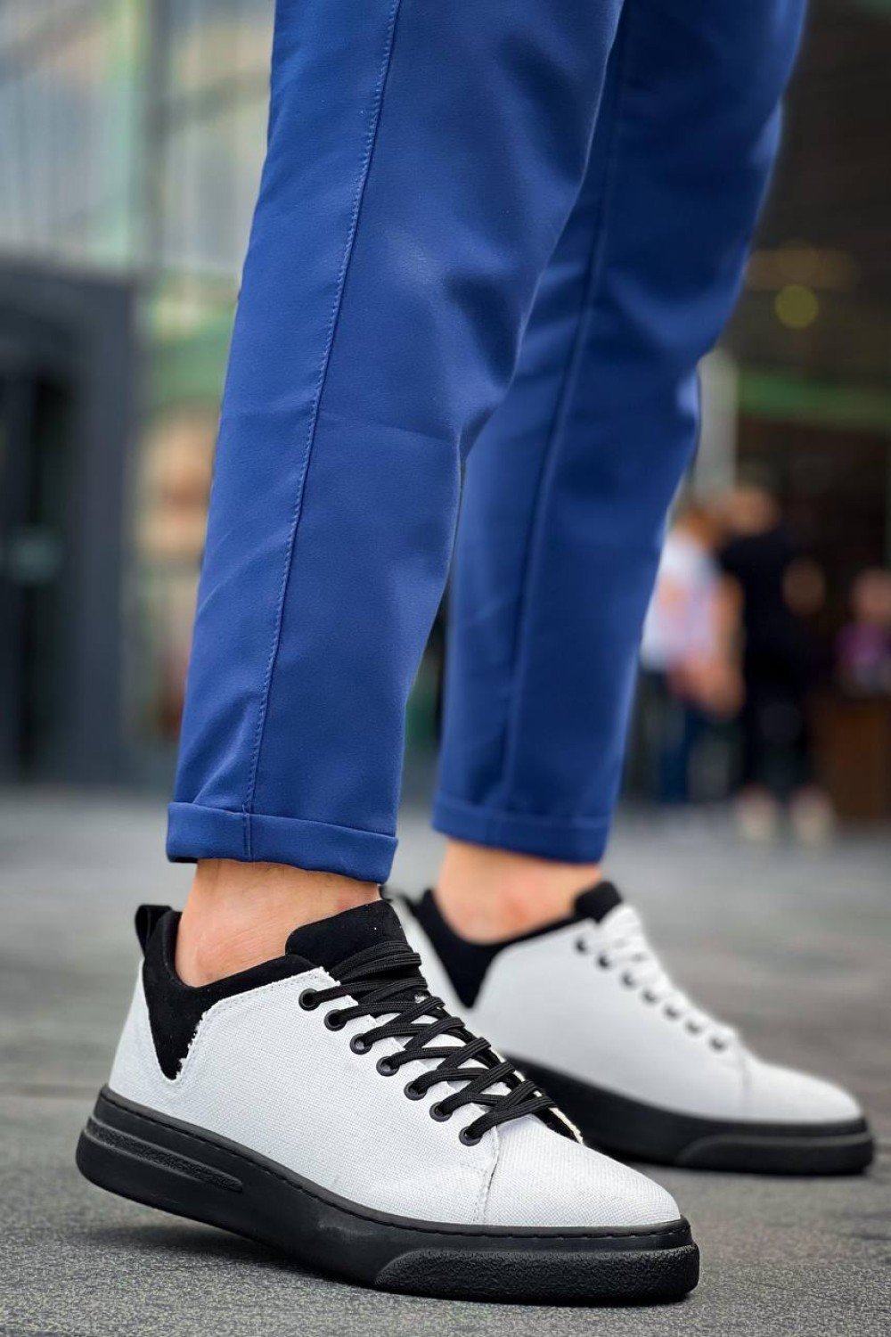 KB-X204 Kuback Beyaz Siyah Keten Siyah Yüksek Taban Günlük Erkek Spor Ayakkabı KB-X204 Kuback Beyaz Siyah Keten Siyah Yüksek Taban Günlük Erkek Spor Ayakkabı