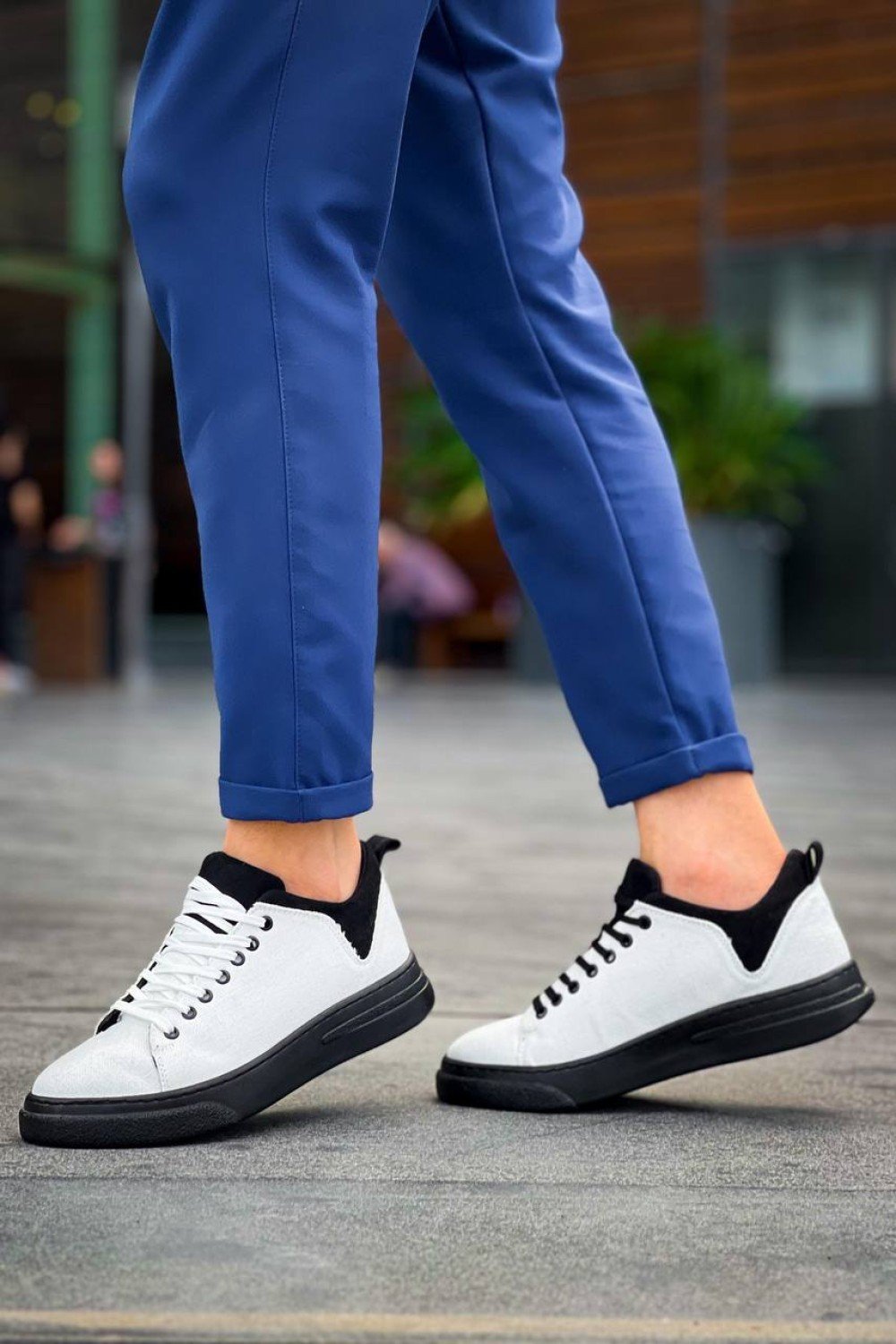 KB-X204 Kuback Beyaz Siyah Keten Siyah Yüksek Taban Günlük Erkek Spor Ayakkabı KB-X204 Kuback Beyaz Siyah Keten Siyah Yüksek Taban Günlük Erkek Spor Ayakkabı