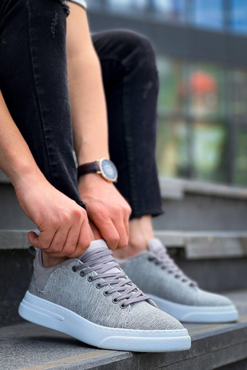 KB-X204 Kuback Gri Keten Beyaz Yüksek Taban Günlük Erkek Spor Ayakkabı KB-X204 Kuback Gri Keten Beyaz Yüksek Taban Günlük Erkek Spor Ayakkabı