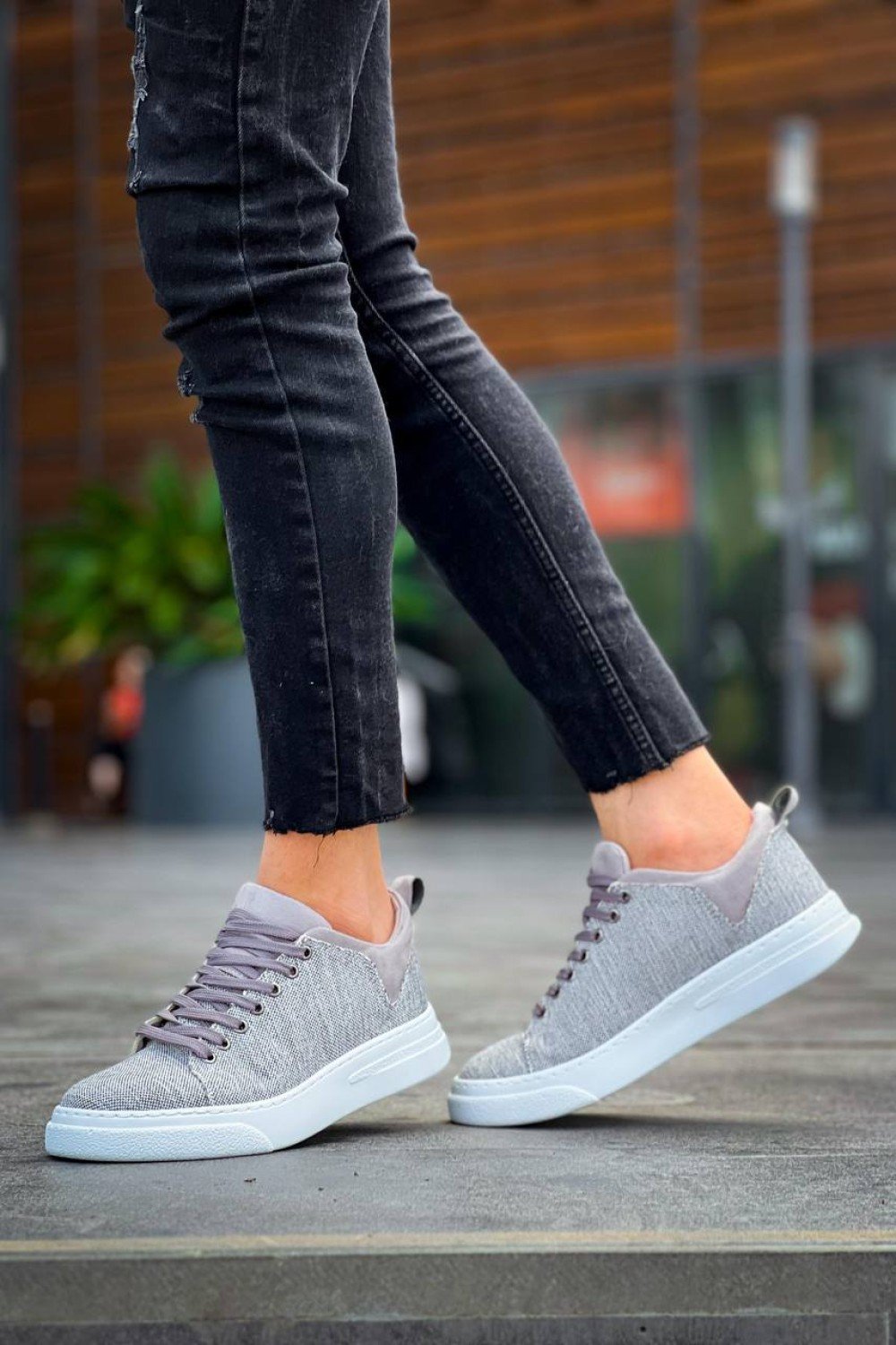 KB-X204 Kuback Gri Keten Beyaz Yüksek Taban Günlük Erkek Spor Ayakkabı KB-X204 Kuback Gri Keten Beyaz Yüksek Taban Günlük Erkek Spor Ayakkabı