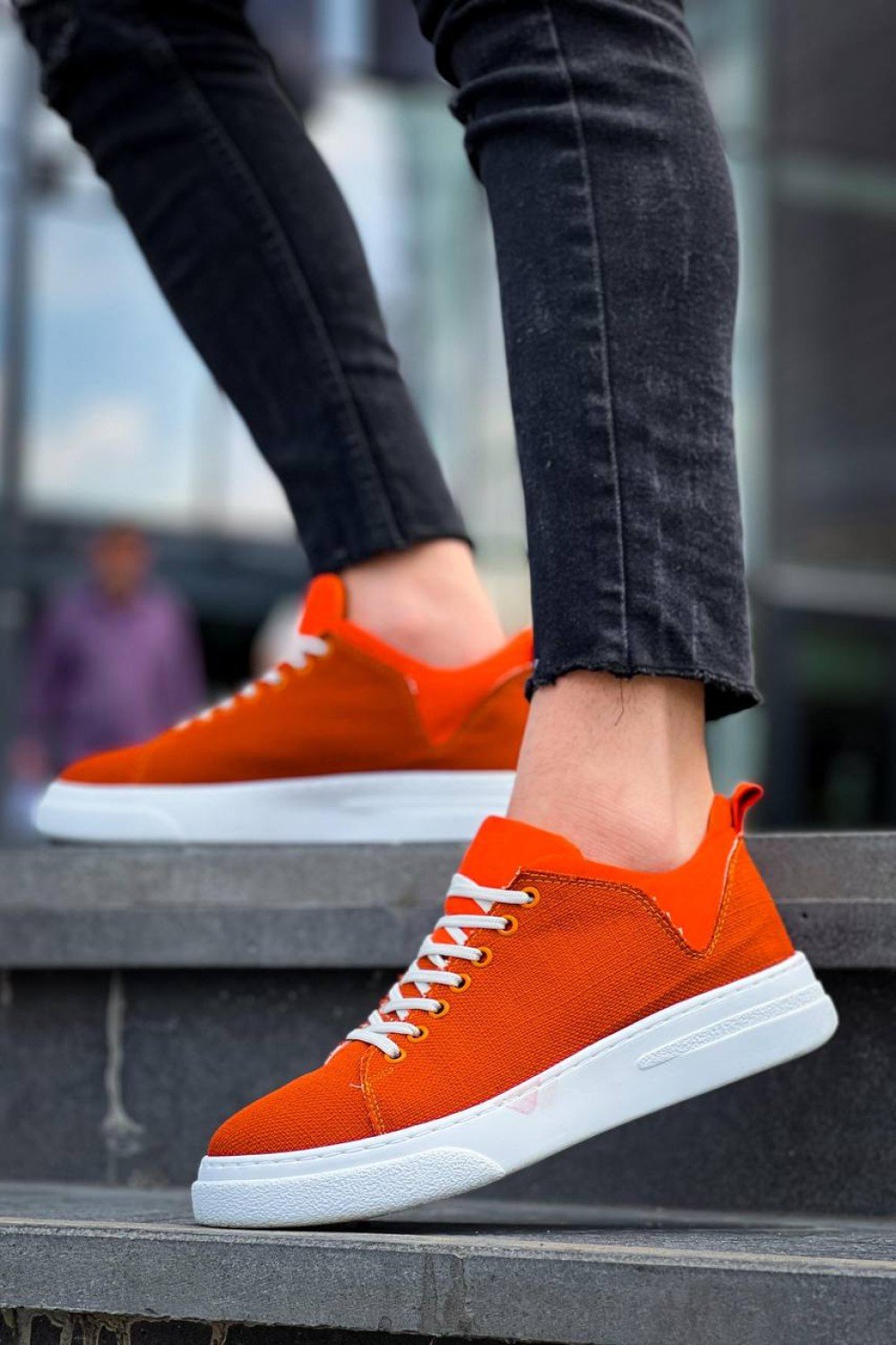 KB-X204 Kuback Turuncu Keten Beyaz Yüksek Taban Günlük Erkek Spor Ayakkabı KB-X204 Kuback Turuncu Keten Beyaz Yüksek Taban Günlük Erkek Spor Ayakkabı
