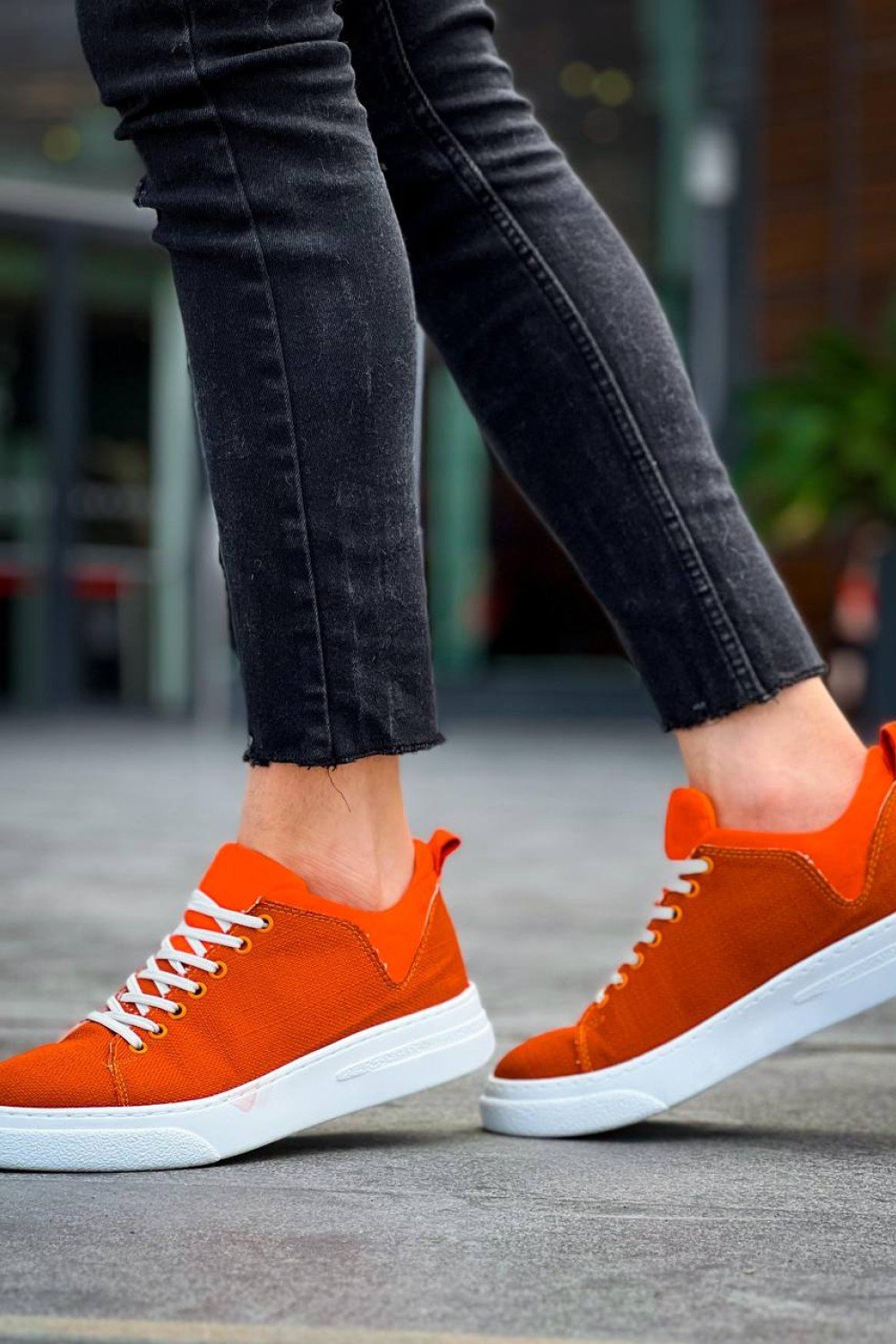 KB-X204 Kuback Turuncu Keten Beyaz Yüksek Taban Günlük Erkek Spor Ayakkabı KB-X204 Kuback Turuncu Keten Beyaz Yüksek Taban Günlük Erkek Spor Ayakkabı