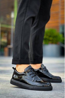 KB-X5 Kuback Kömür Rugan Günlük Erkek Ayakkabı