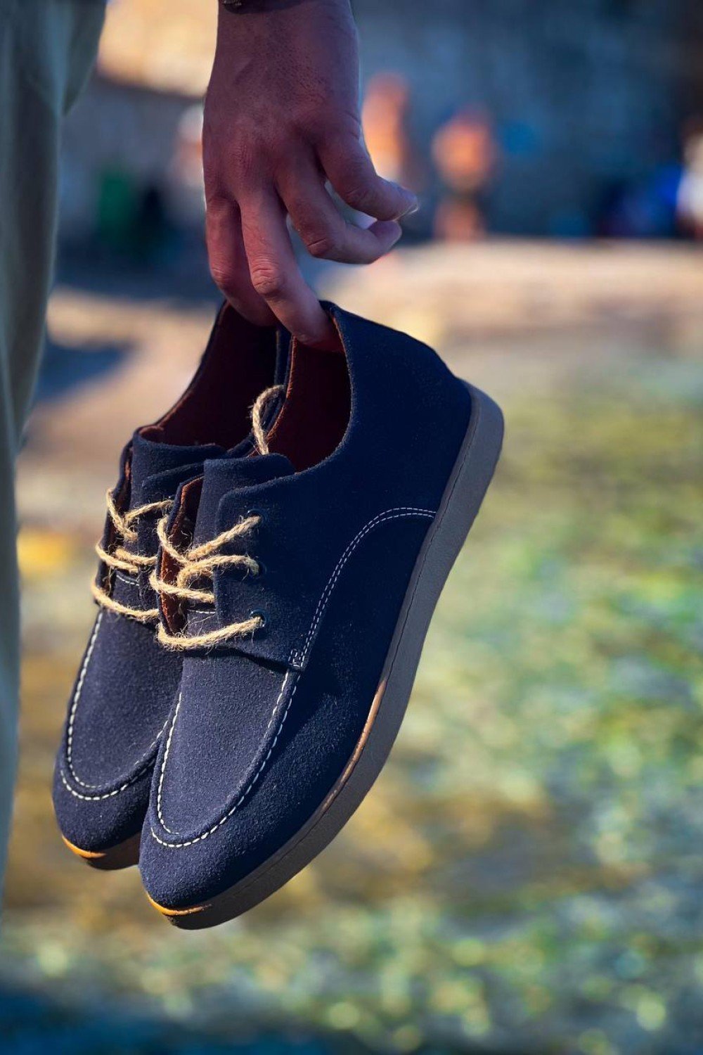 KB-X5 Kuback Lacivert  Süet Bağcıklı  Günlük Erkek Ayakkabı