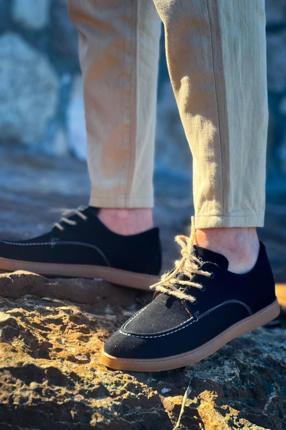 KB-X5 Kuback Siyah  Süet Bağcıklı  Günlük Erkek Ayakkabı