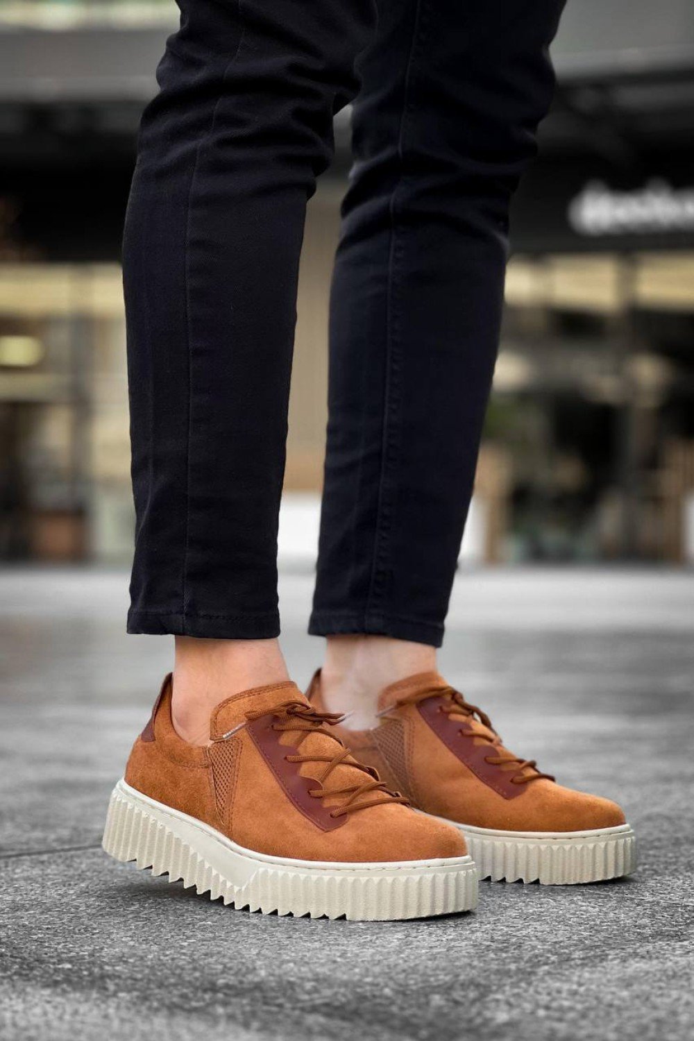 KB-X502 Kuback Taba Süet Yüksek Bej Taban Bağcık Detaylı Lastikli Günlük Erkek Ayakkabı KB-X502 Kuback Taba Süet Yüksek Bej Taban Bağcık Detaylı Lastikli Günlük Erkek Ayakkabı