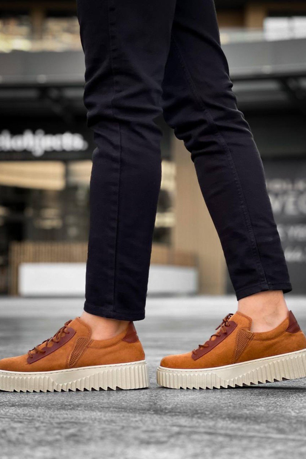 KB-X502 Kuback Taba Süet Yüksek Bej Taban Bağcık Detaylı Lastikli Günlük Erkek Ayakkabı KB-X502 Kuback Taba Süet Yüksek Bej Taban Bağcık Detaylı Lastikli Günlük Erkek Ayakkabı