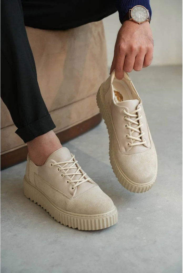 KB-X516 Kuback Bej Süet Günlük Erkek Ayakkabı