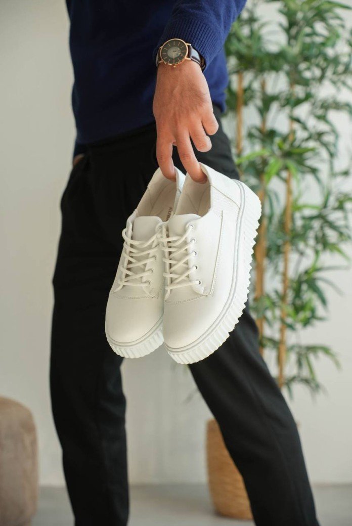 KB-X516 Kuback Beyaz Cilt Günlük Erkek Ayakkabı