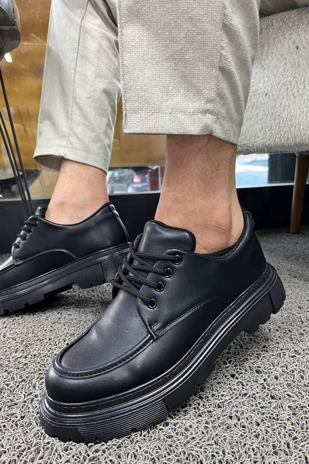 KB-X6 Kuback Kömür Cilt Günlük Erkek Ayakkabı KB-X6 Kuback Kömür Cilt Günlük Erkek Ayakkabı