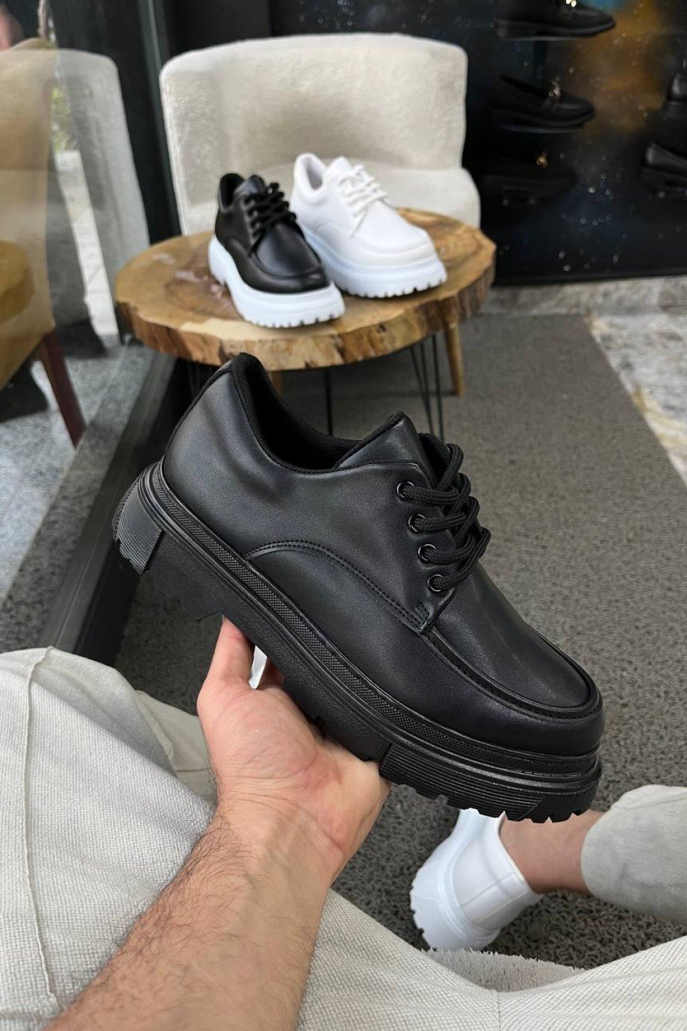 KB-X6 Kuback Kömür Cilt Günlük Erkek Ayakkabı KB-X6 Kuback Kömür Cilt Günlük Erkek Ayakkabı