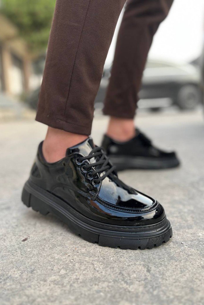 KB-X6 Kuback Kömür Rugan Günlük Erkek Ayakkabı