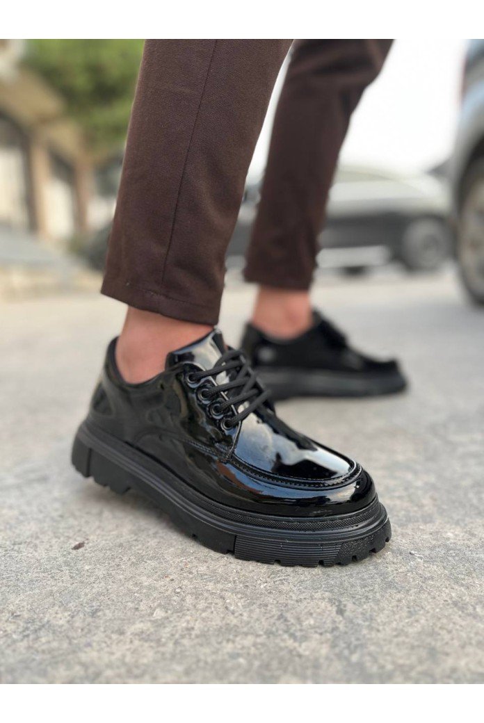 KB-X6 Kuback Kömür Rugan Günlük Erkek Ayakkabı