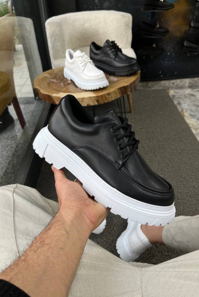 KB-X6 Kuback Siyah Cilt Günlük Erkek Ayakkabı