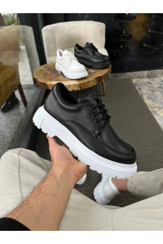 KB-X6 Kuback Siyah Cilt Günlük Erkek Ayakkabı