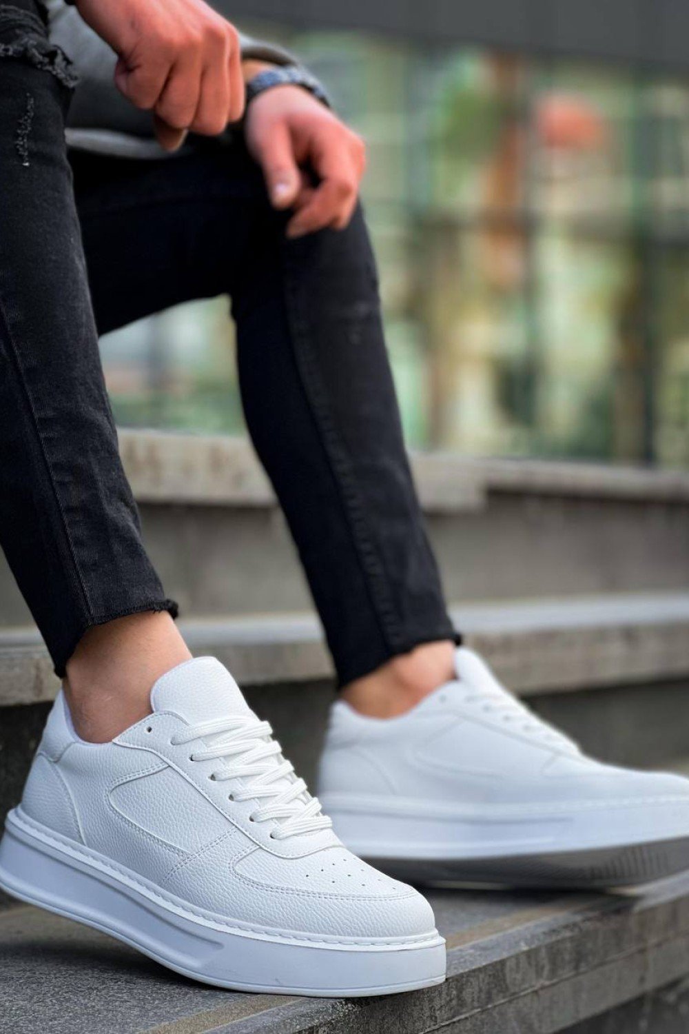 KB-X8 Kuback Beyaz Cilt Beyaz Yüksek Taban Günlük Spor Ayakkabı KB-X8 Kuback Beyaz Cilt Beyaz Yüksek Taban Günlük Spor Ayakkabı