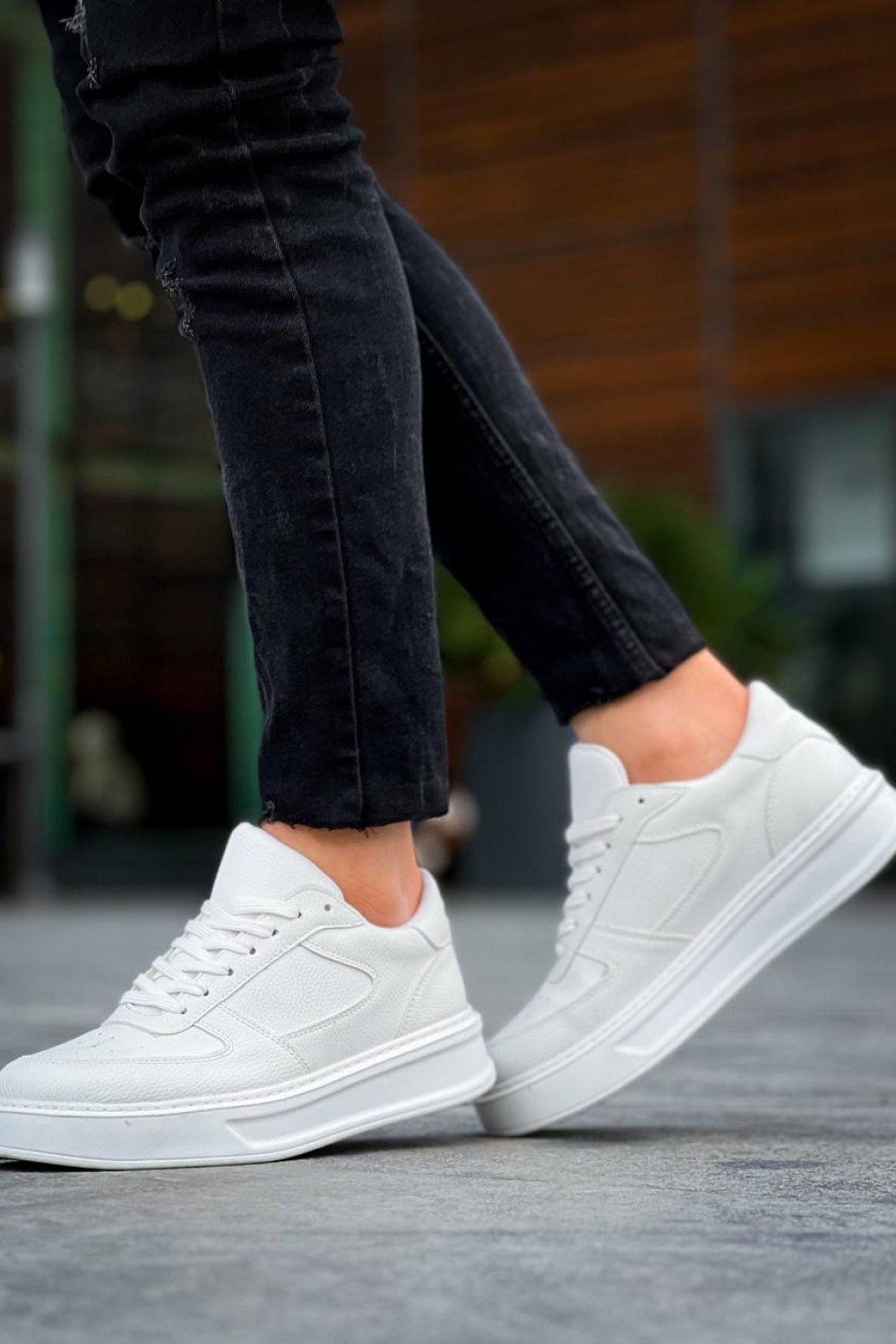 KB-X8 Kuback Beyaz Cilt Beyaz Yüksek Taban Günlük Spor Ayakkabı KB-X8 Kuback Beyaz Cilt Beyaz Yüksek Taban Günlük Spor Ayakkabı