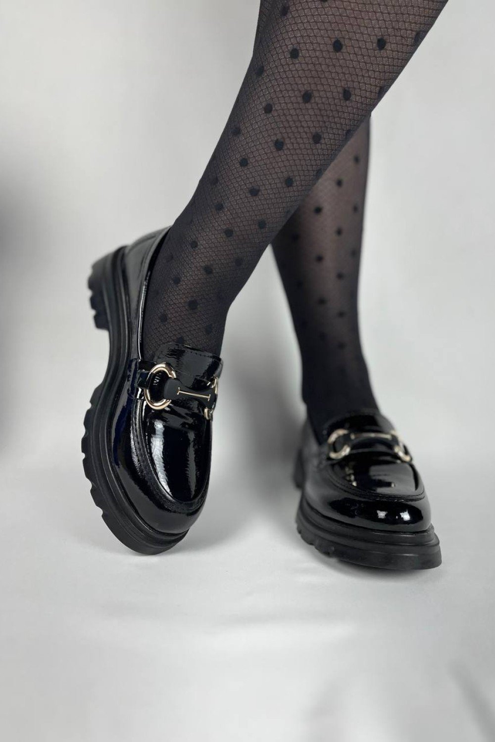 KB-ZN101 Kuback Kömür Rugan Günlük Kadın Babet