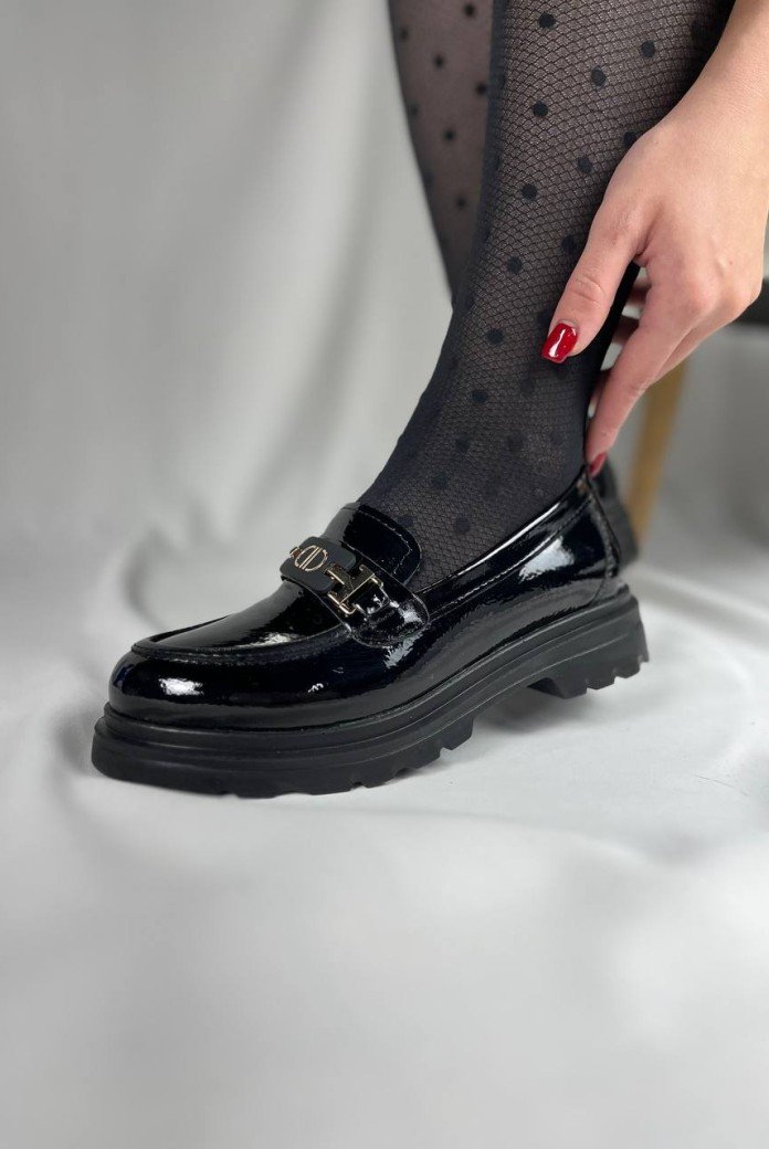 KB-ZN102 Kuback Kömür Rugan Günlük Kadın Babet