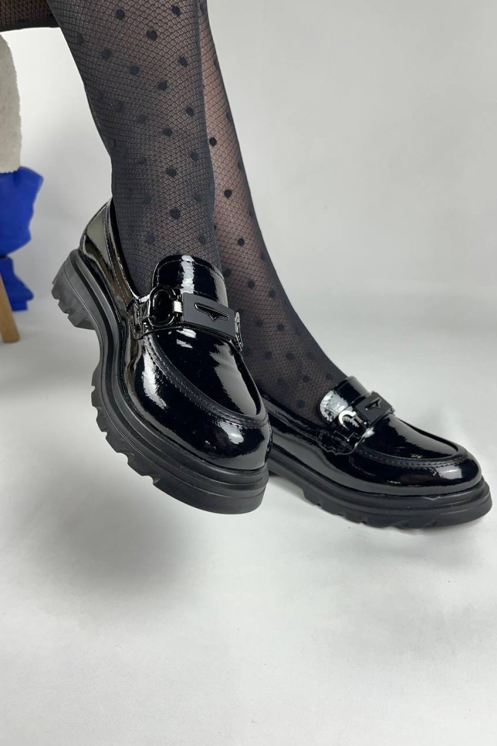 KB-ZN104 Kuback Kömür Rugan Günlük Kadın Babet