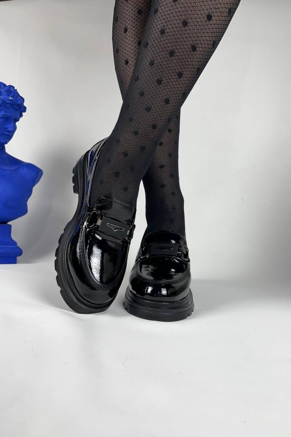 KB-ZN104 Kuback Kömür Rugan Günlük Kadın Babet