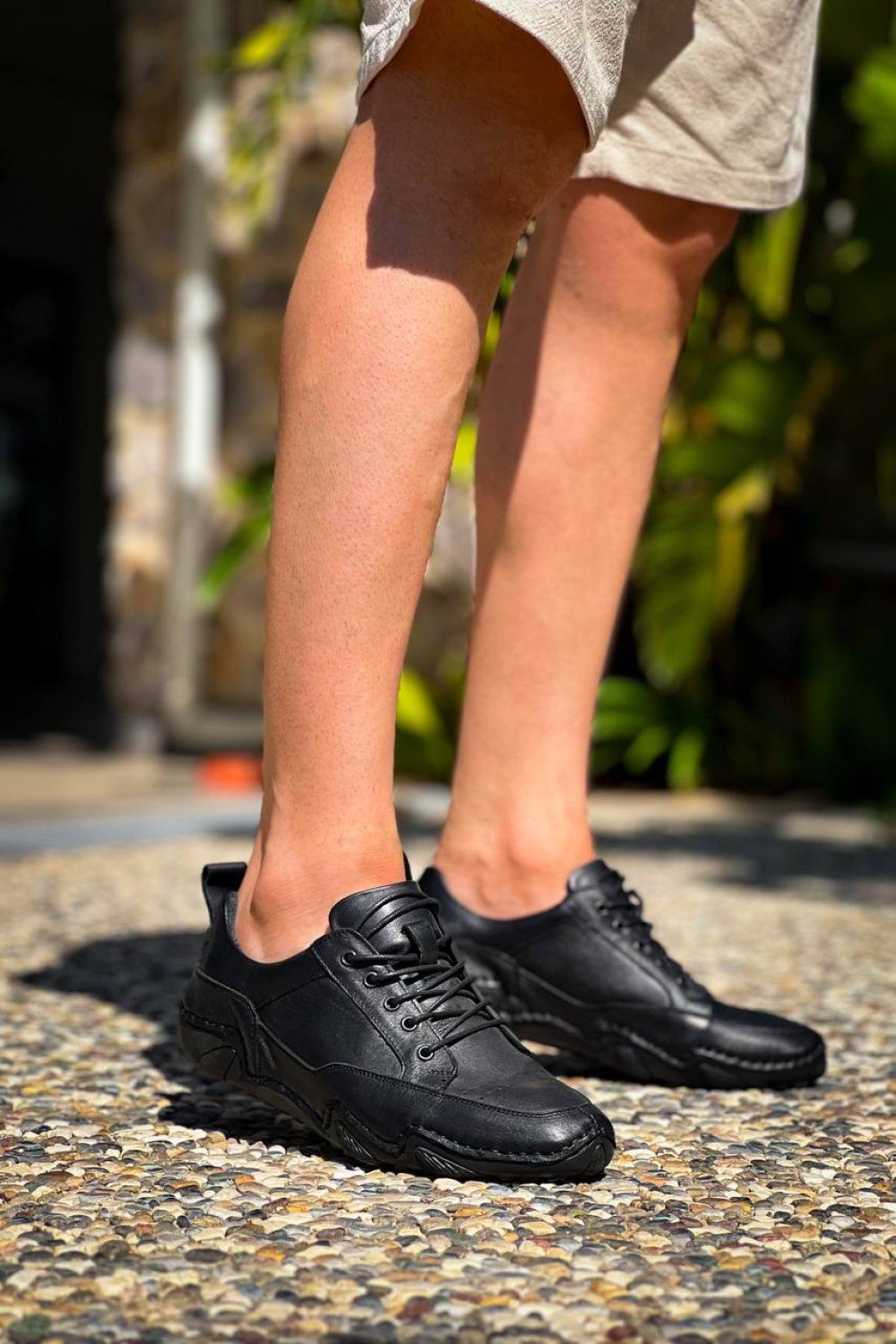 KBDX1 Kuback Siyah Deri Günlük Erkek Ayakkabı