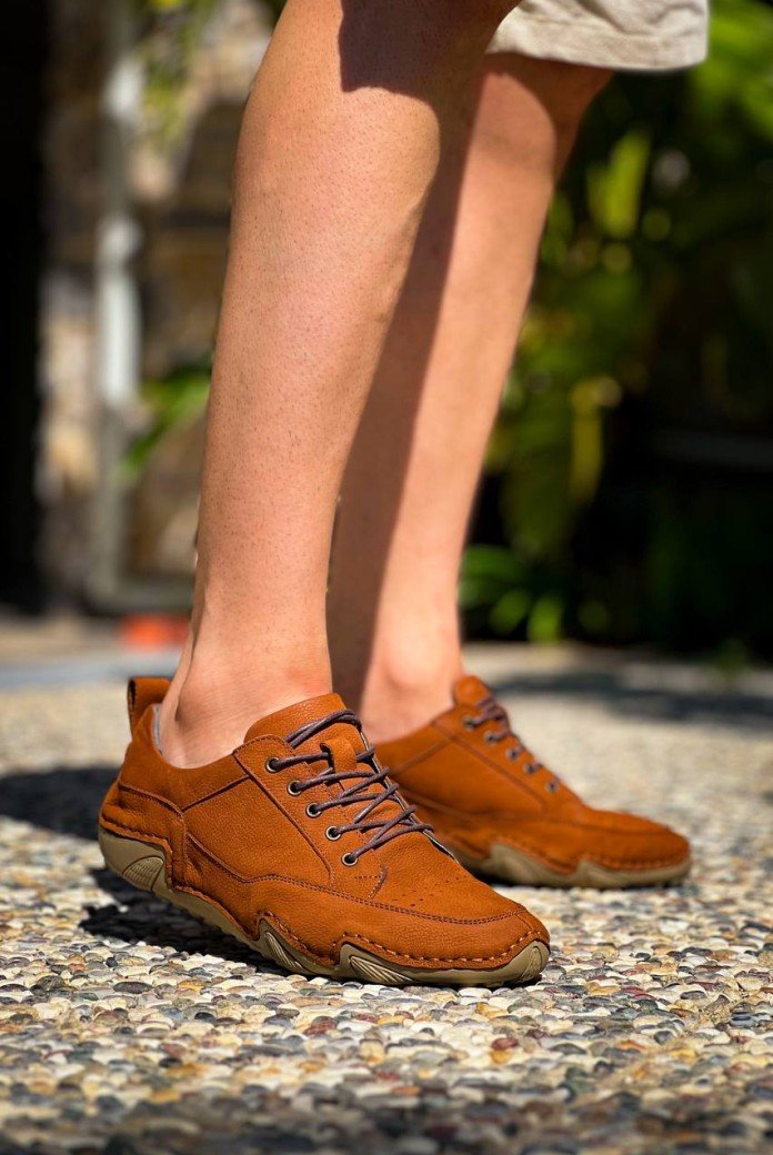 KBDX1 Kuback Taba Deri Günlük Erkek Ayakkabı