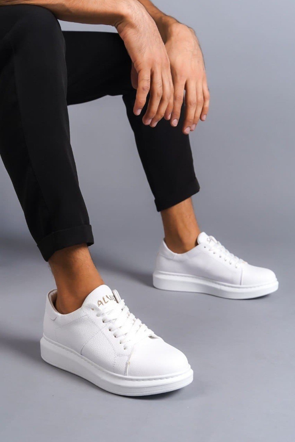 SLW151 Boost Bağcıklı Cilt Erkek Günlük Sneaker Ayakkabı CBT - Beyaz SLW151 Boost Bağcıklı Cilt Erkek Günlük Sneaker Ayakkabı CBT - Beyaz