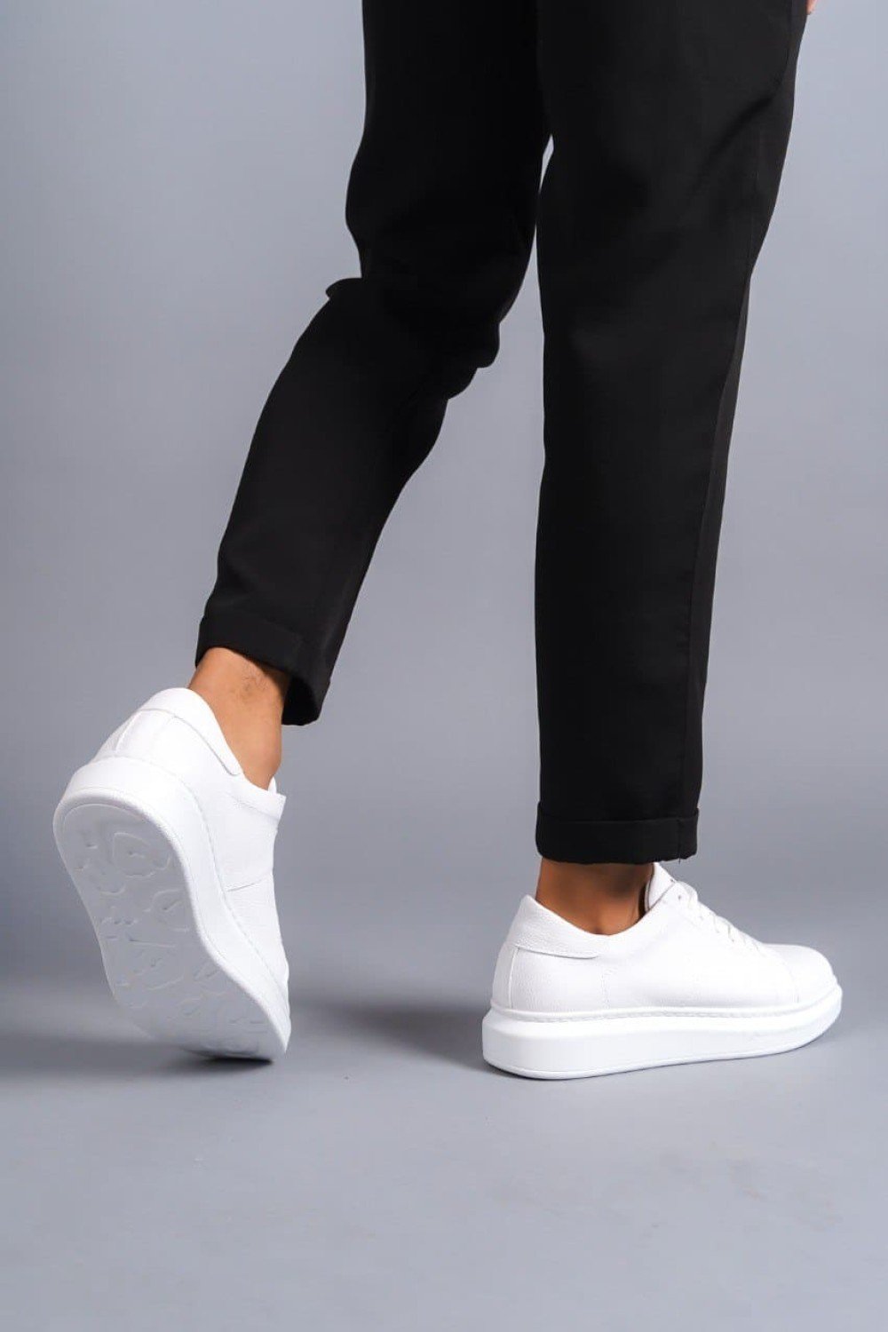 SLW151 Boost Bağcıklı Cilt Erkek Günlük Sneaker Ayakkabı CBT - Beyaz SLW151 Boost Bağcıklı Cilt Erkek Günlük Sneaker Ayakkabı CBT - Beyaz