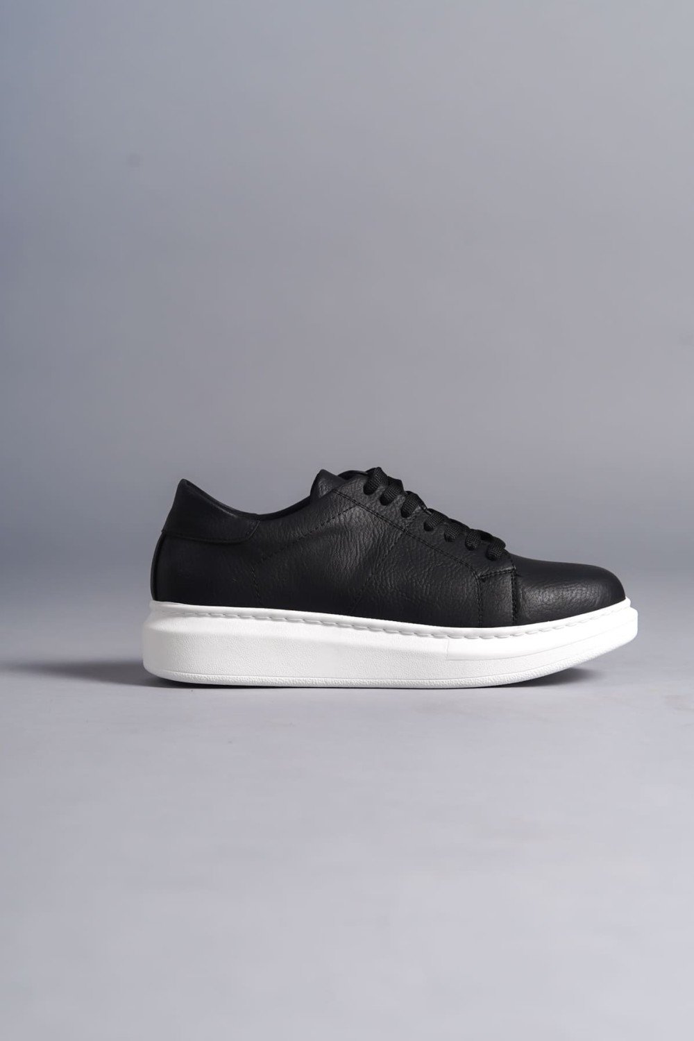 SLW151 Boost Bağcıklı Cilt Erkek Günlük Sneaker Ayakkabı CBT - Siyah SLW151 Boost Bağcıklı Cilt Erkek Günlük Sneaker Ayakkabı CBT - Siyah