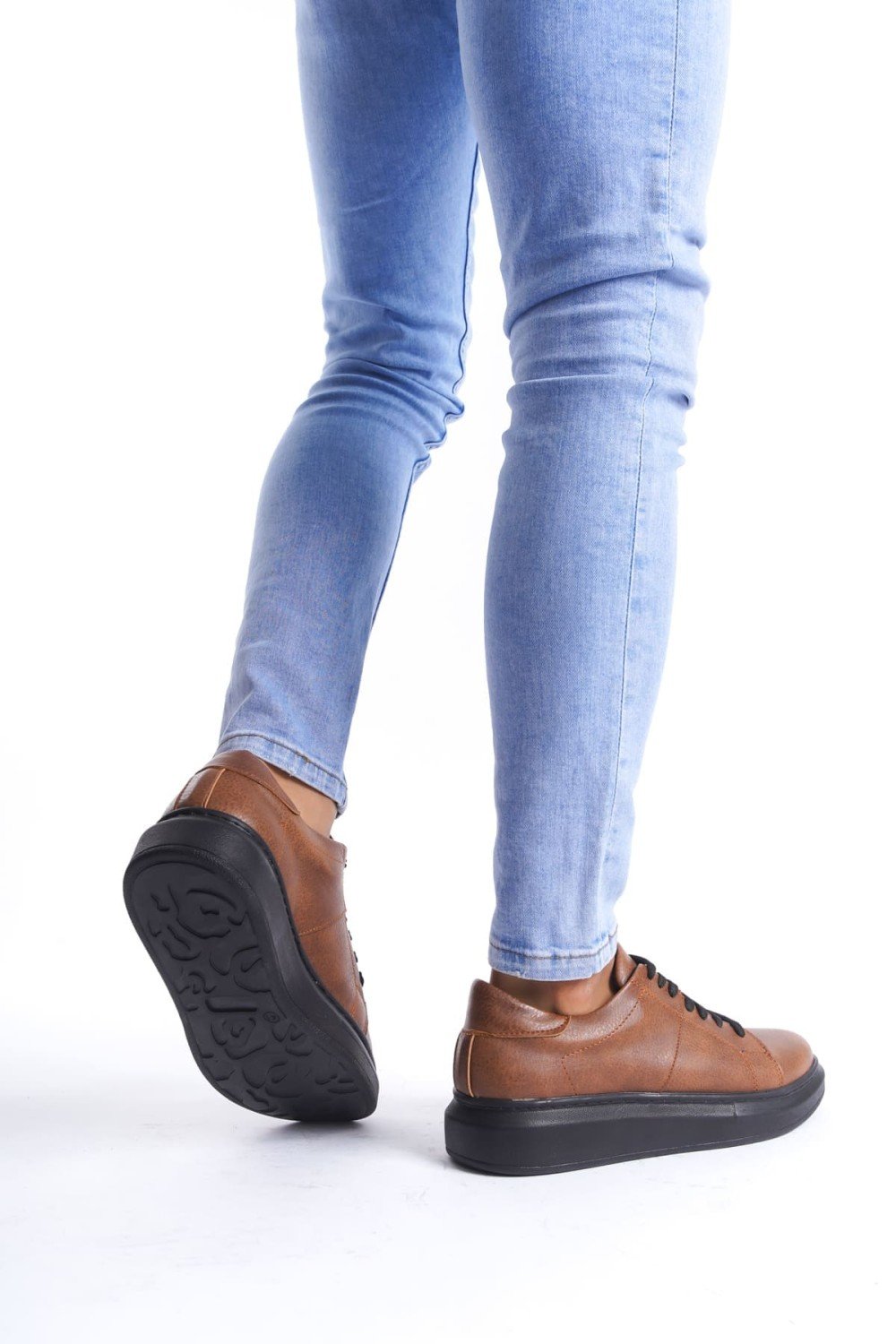 SLW151 Boost Bağcıklı Cilt Erkek Günlük Sneaker Ayakkabı CST - Taba SLW151 Boost Bağcıklı Cilt Erkek Günlük Sneaker Ayakkabı CST - Taba