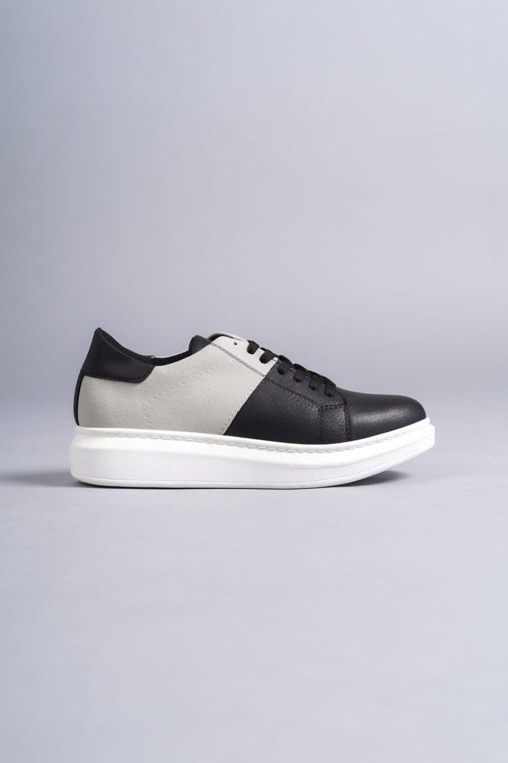 SLW151 Boost Bağcıklı Cilt Süet Erkek Günlük Sneaker Ayakkabı CSBT - Siyah/Gri SLW151 Boost Bağcıklı Cilt Süet Erkek Günlük Sneaker Ayakkabı CSBT - Siyah/Gri