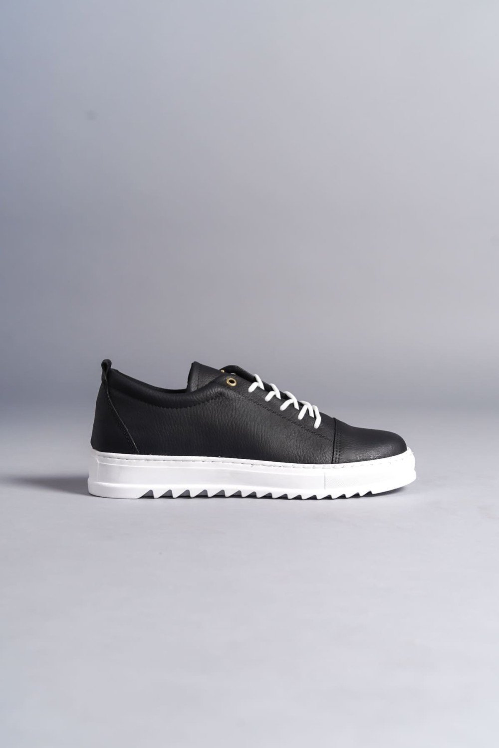 SLW152 Cool Bağcıklı Cilt Erkek Günlük Spor Klasik Ayakkabı CBT - Siyah