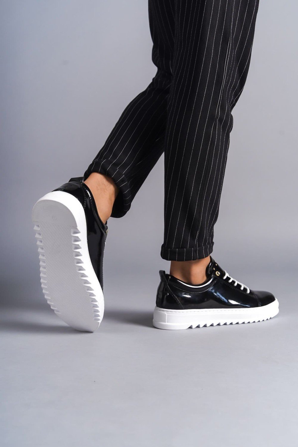 SLW152 Cool Bağcıklı Rugan Erkek Günlük Spor Klasik Ayakkabı RBT - Siyah SLW152 Cool Bağcıklı Rugan Erkek Günlük Spor Klasik Ayakkabı RBT - Siyah