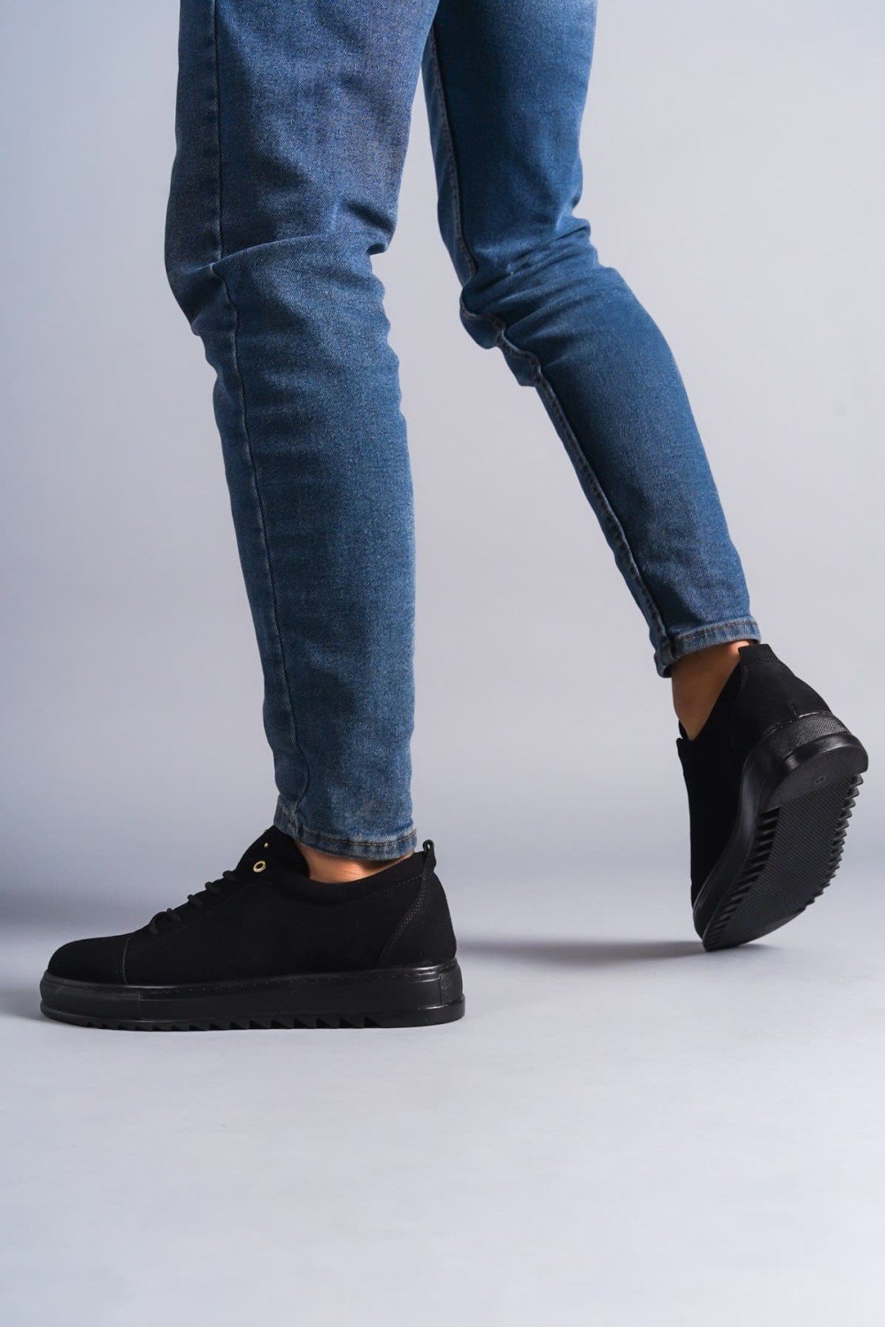 SLW152 Cool Bağcıklı Süet Erkek Günlük Spor Klasik Ayakkabı SST - Siyah SLW152 Cool Bağcıklı Süet Erkek Günlük Spor Klasik Ayakkabı SST - Siyah