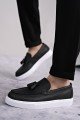 SLW153 Bloom Bağcıksız Püsküllü Cilt Erkek Günlük Spor Klasik Ayakkabı CBT - Siyah SLW153 Bloom Bağcıksız Püsküllü Cilt Erkek Günlük Spor Klasik Ayakkabı CBT - Siyah